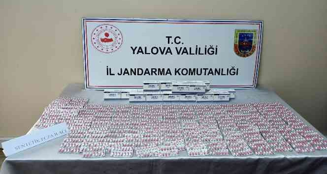 Yalova’da tırda gizlenmiş 3 bin 920 adet uyuşturucu hap ele geçirildi