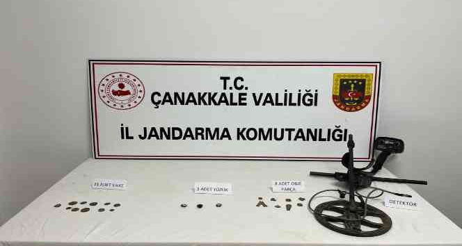 Çanakkale’de tarihi eser kaçakçılarına darbe