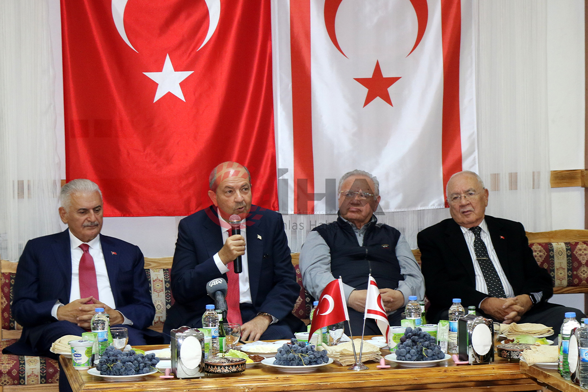 kktc cumhurbaşkanı tatar erzincan da kıbrıs gazileriyle buluştu