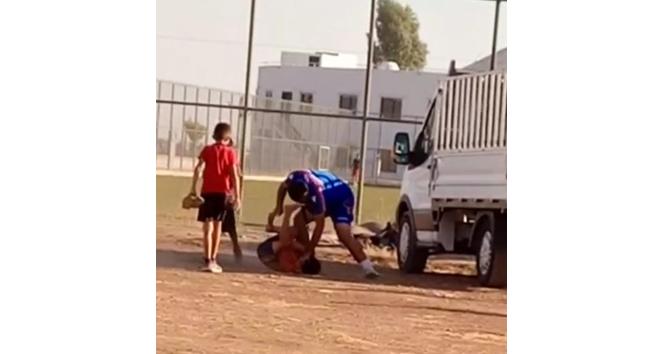 Mardin’de antrenör ile çocuğun kavgası cep telefonuna yansıdı