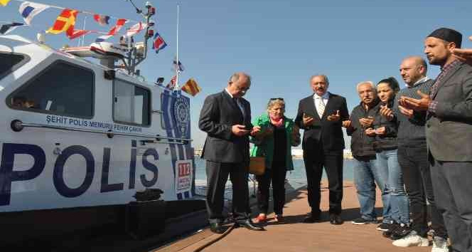 Yalova’da polis teknesine “Şehit Polis Memuru Fehim Çakır” ismi verildi