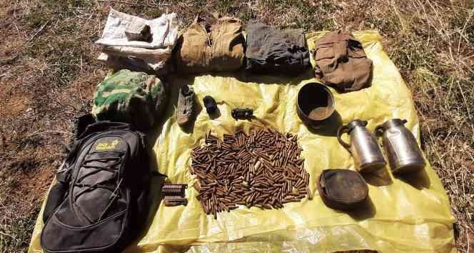 Tunceli’de 2 sığınak içerisinde mühimmat ele geçirildi