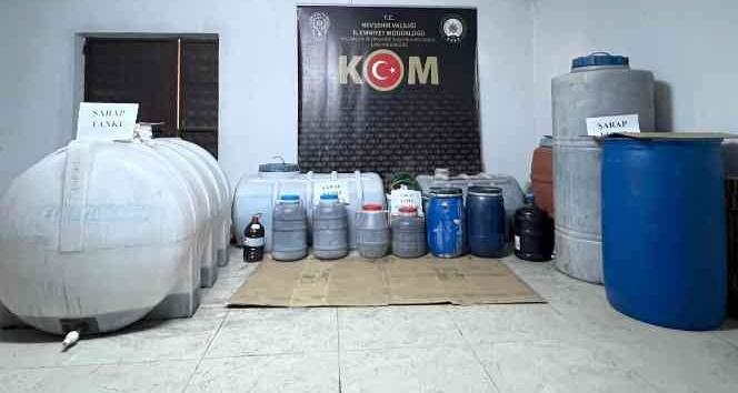 Nevşehir’de kaçak içki operasyonu