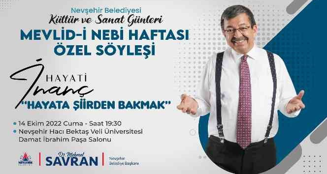 Kültür Ve Sanat Günleri’nin konuğu Hayati İnanç