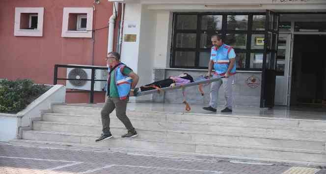 Osmaniye’de gerçeğini aratmayan ’yangın’ tatbikatı