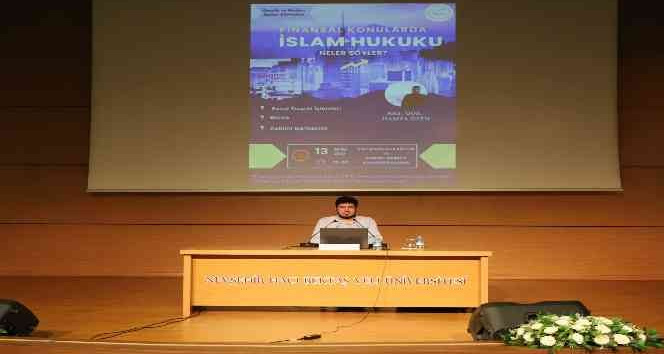 NEVÜ’de ‘Finansal Konularda İslam Hukuku Neler Söyler’ konulu söyleşi düzenlendi