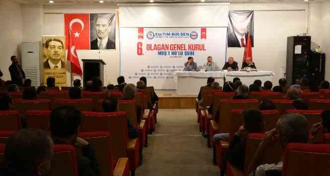 Muş’ta Eğitim-Bir-Sen’in 6. Olağan Genel Kurulu yapıldı