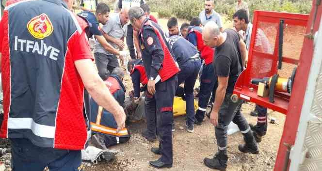 Mardin’de akaryakıt yüklü tır devrildi: 1 yaralı