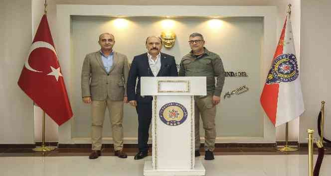 Daire Başkanı Mercan, Emniyet Müdürü Kurt ile bir araya geldi