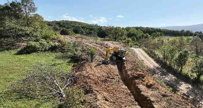 İnegöl Gedikpınar Göleti sulamasında çalışmalar devam ediyor