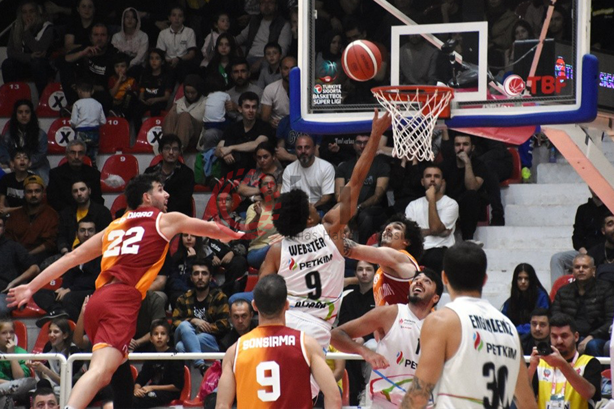 Türkiye Sigorta Basketbol Süper Ligi: Aliağa Petkimspor: 66 - Galatasaray Nef: 84