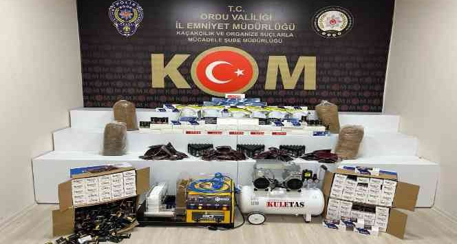 Ordu’da kaçak tütün mamulleri operasyonu