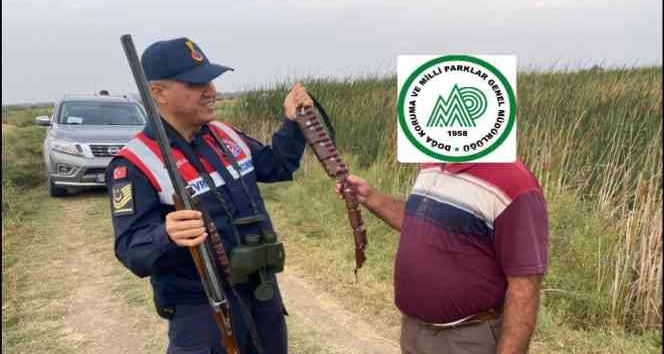 Iğdır’da kaçak avlanan 1 kişiye idari para  cezası kesildi