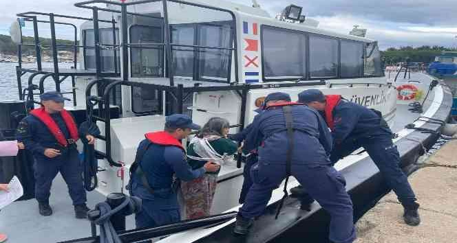 Gökçeada’da yaralanan vatandaş tahliye edildi