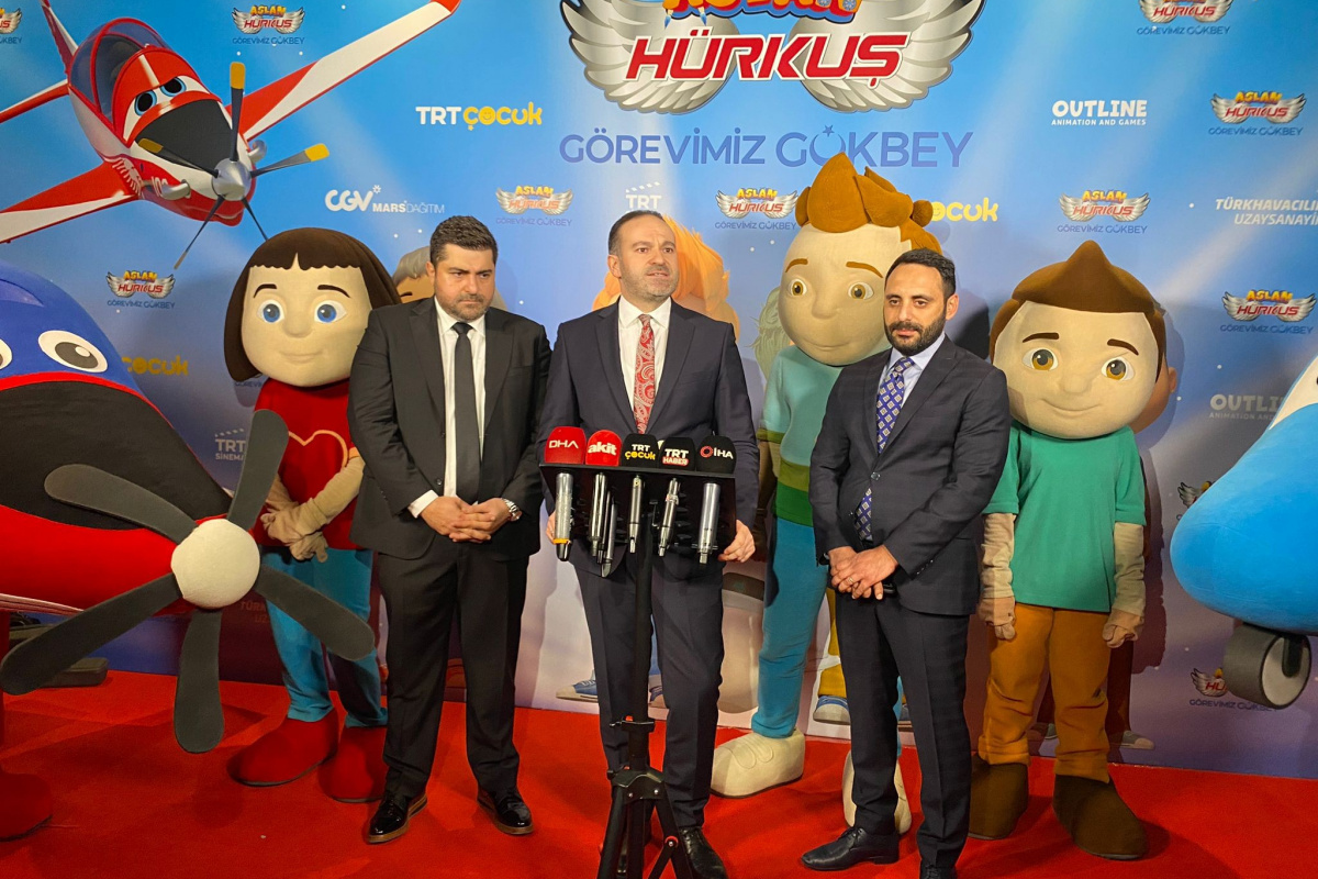 &#039;Aslan Hürkuş Görevimiz: Gökbey&#039; animasyon filminin galası gerçekleştirildi