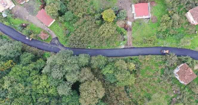 Ünye’ye sıcak asfalt konforu