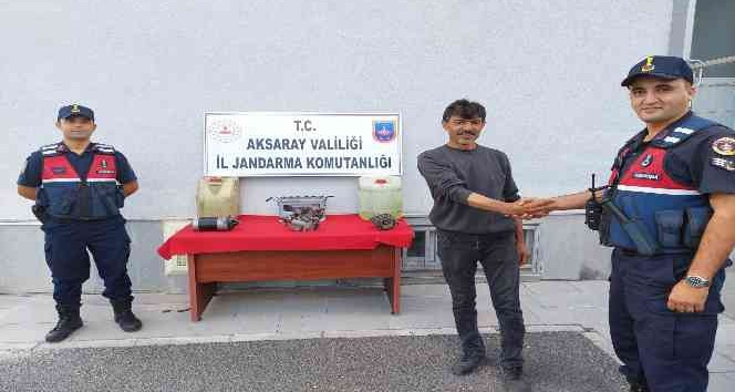Tarladan malzeme çalan hırsız JASAT’tan kaçamadı