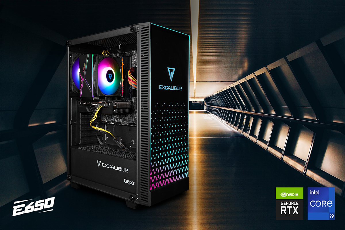 Kişiye özel üretilebilen özel RGB’li cam tasarıma sahip Excalibur E650 satışta