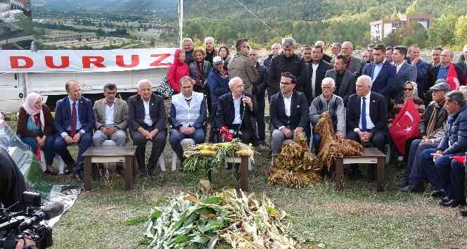 CHP Lideri Kılıçdaroğlu, eski sigara fabrikası arazisinde konuştu