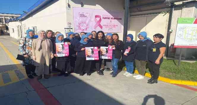 Delta Alfa Çorap Fabrikası çalışanlarına meme kanseri eğitimi