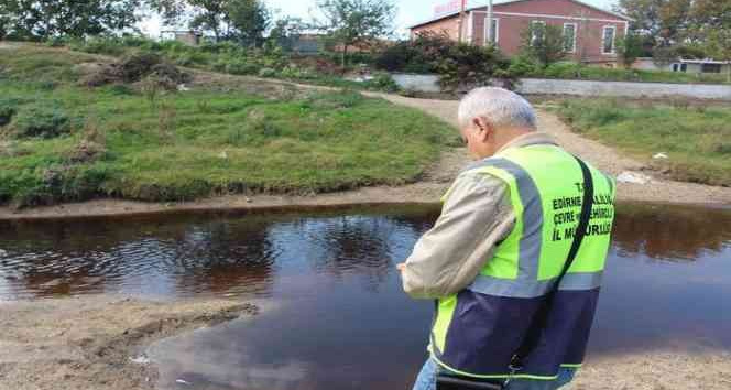 Edirne’de dereye atık su bırakan tesise 657 bin 638 lira idari para cezası