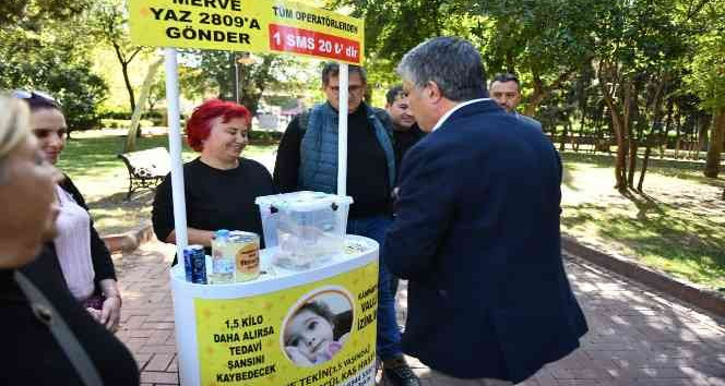 Çanakkale Belediyesi’nden Merve bebeğe destek