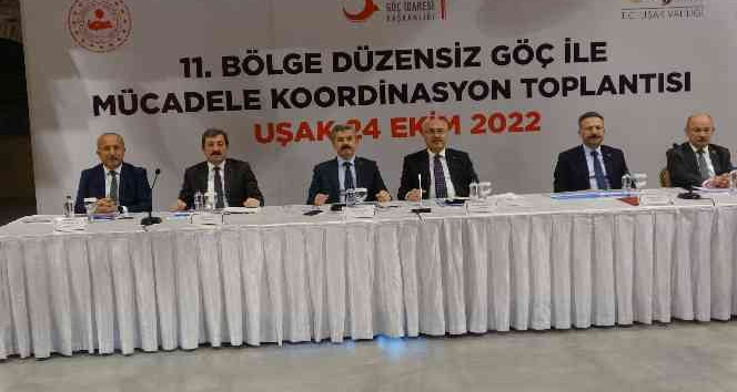 7. Düzensiz Göçle Mücadele Koordinasyon Kurulu toplantısı Uşak’ta düzenlendi