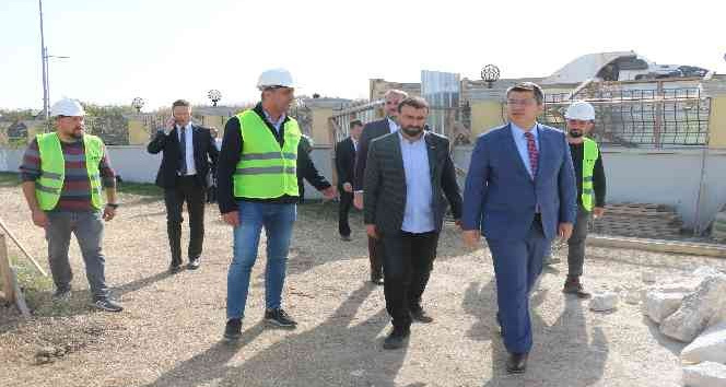 Vali Kırbıyık, Balaban Paşa Mescidi inşasını inceledi