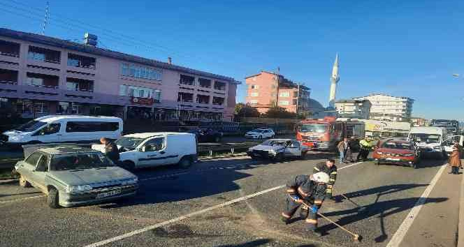 Ordu’da zincirleme trafik kazası: 1 yaralı