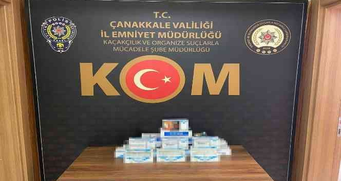 Çanakkale’de 57 bin adet doldurma sigara ele geçirildi
