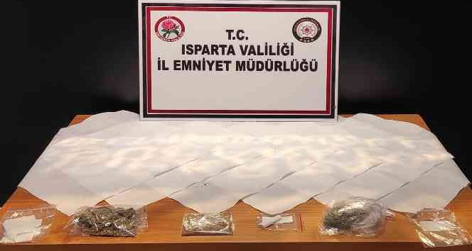 Isparta’da uyuşturucu madde operasyonuna 2 tutuklama