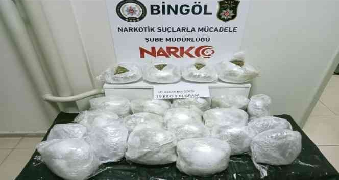 19 kilo esrar ele geçirildi, 1 şüpheli tutuklandı