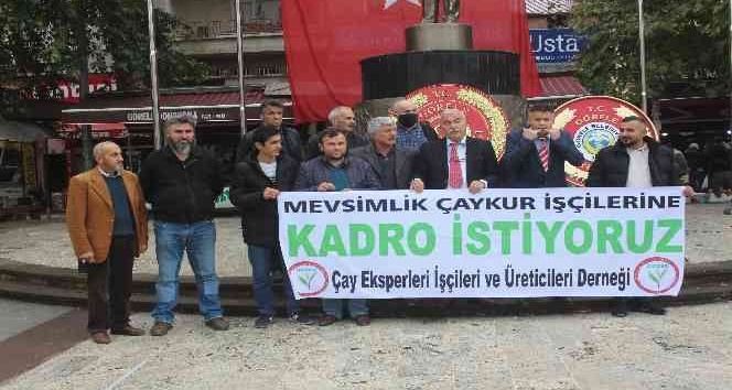 İşçiler ÇAYKUR’dan ’Kuş dili’ ile kadro istediler