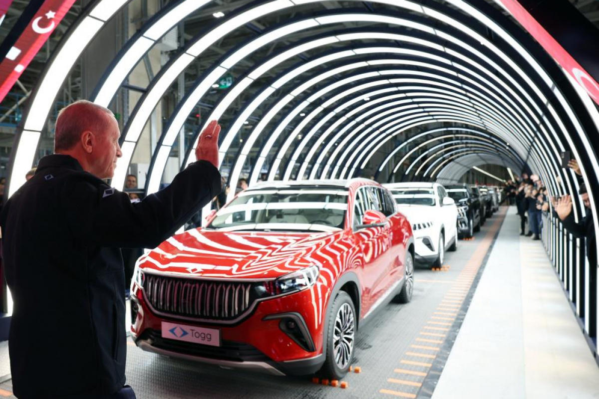 Cumhurba�kan� Erdo�an'dan Avrupa'ya Togg mesaj�: ��lg�n T�rkler geliyor diyecekler