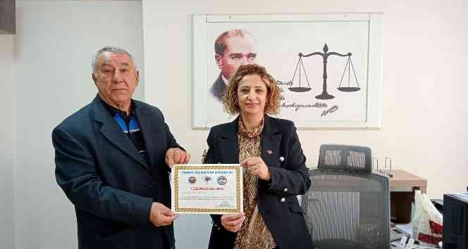 TADDEF’den Arzu İset Ud’a teşekkür belgesi