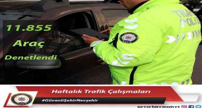 Bir hafta da 11 binden fazla araç denetlendi