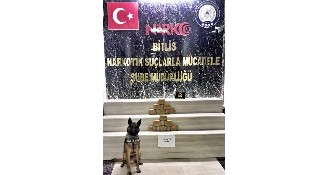 Bitlis’te 6 kilo 200 gram eroin ele geçirildi
