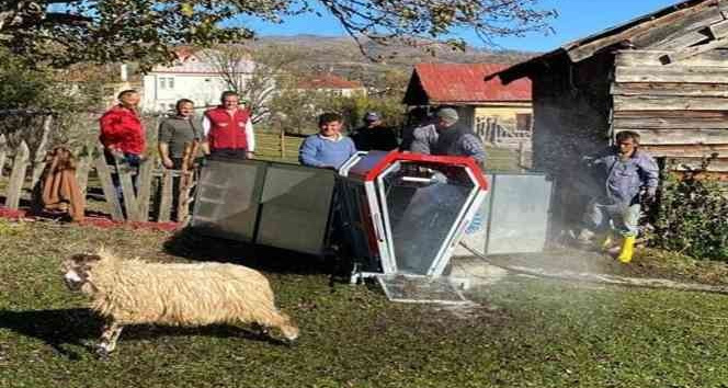 Ordu’da mobil koyun yıkama banyoları hizmete girdi