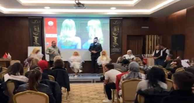 Eğitmen Osman Balcı, Isparta gülünü kadın saçına uyguladı