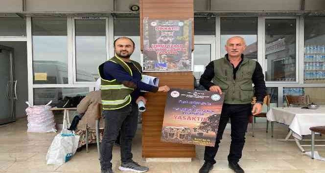 Siirt’te yaban hayatının korunması için afişler asıldı