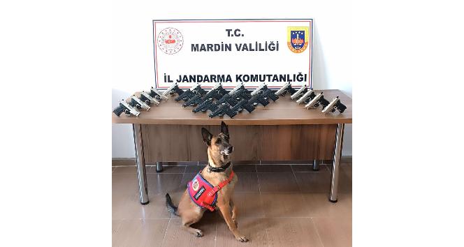 Mardin’de araçtan 25 adet ruhsatsız silah çıktı
