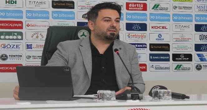 Giresunspor Basın Sözcüsü Ferhat Karademir: “Giresunspor, bu tezahüratları hiç hak etmiyor”