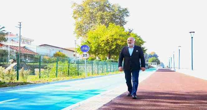 Çiftlikköy’de sahil projesinin 2. etabı tamamlandı