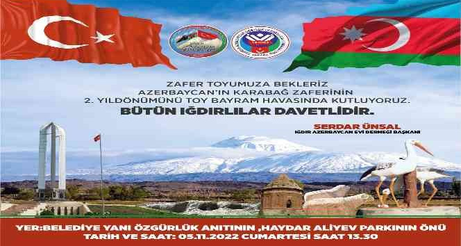 Iğdır’da Karabağ zaferinin 2. yıldönümü kutlanacak