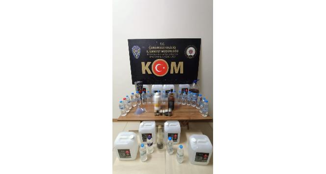 Çanakkale polisinden sahte alkol operasyonu