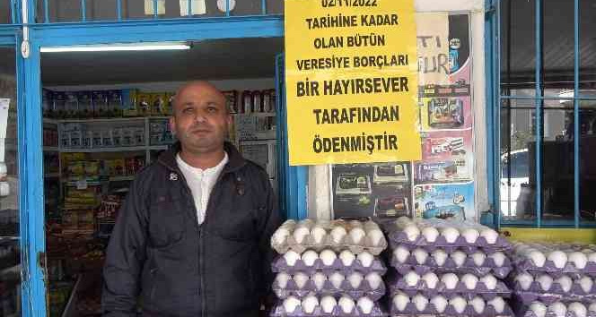 Veresiye defterini satın aldı, mahallelinin tüm borcunu ödedi