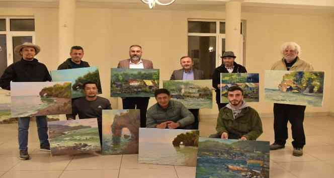 Doğal güzellikler tuvallere yansıttılar