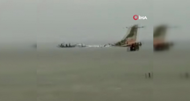 Tanzanyada yolcu uçağı göle düştü