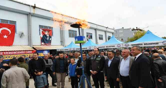 Karabiga doğalgaza kavuştu