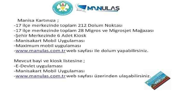 MASKİ’den uyarı: ‘ManisaKart bakiye yüklemesi yaparken dikkat!’